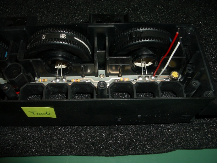 HVAC/IHKA controller roller wheel illumination mod